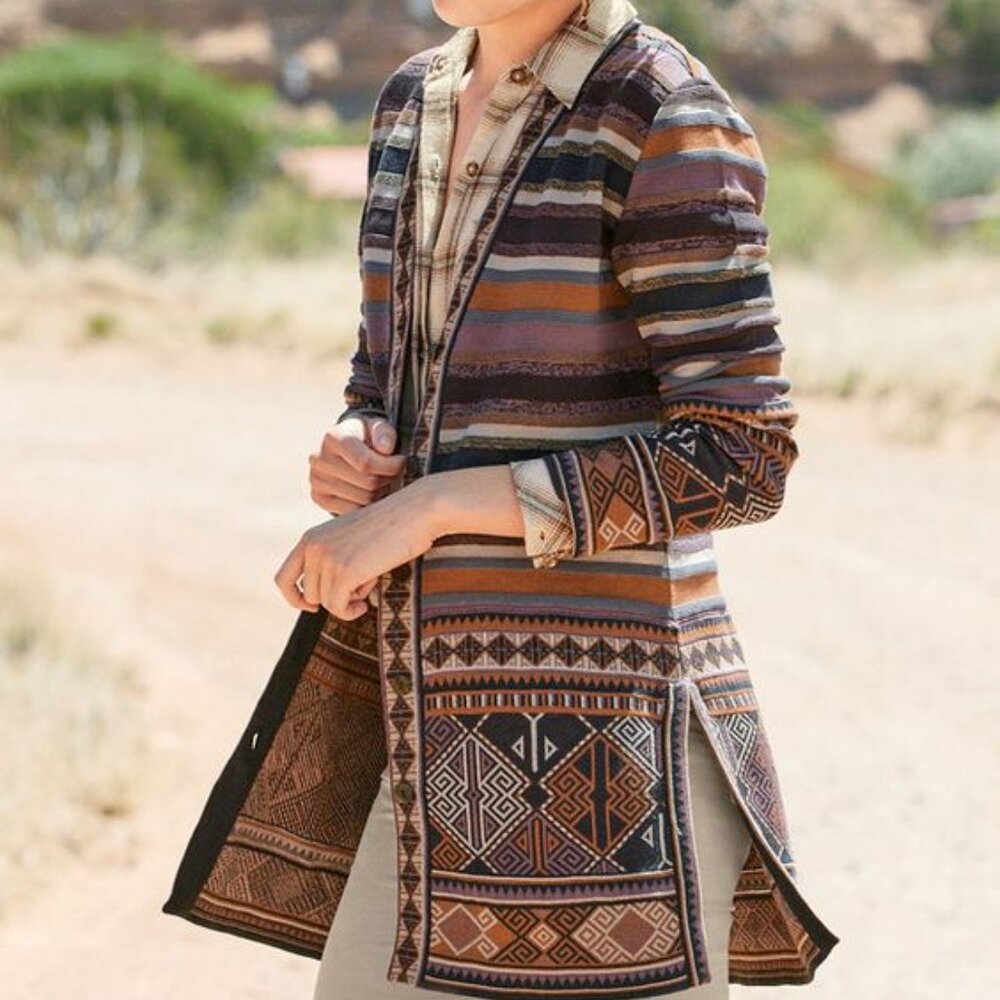 Peruvian Connection Sidika Pima Cotton Cardigan Size XS